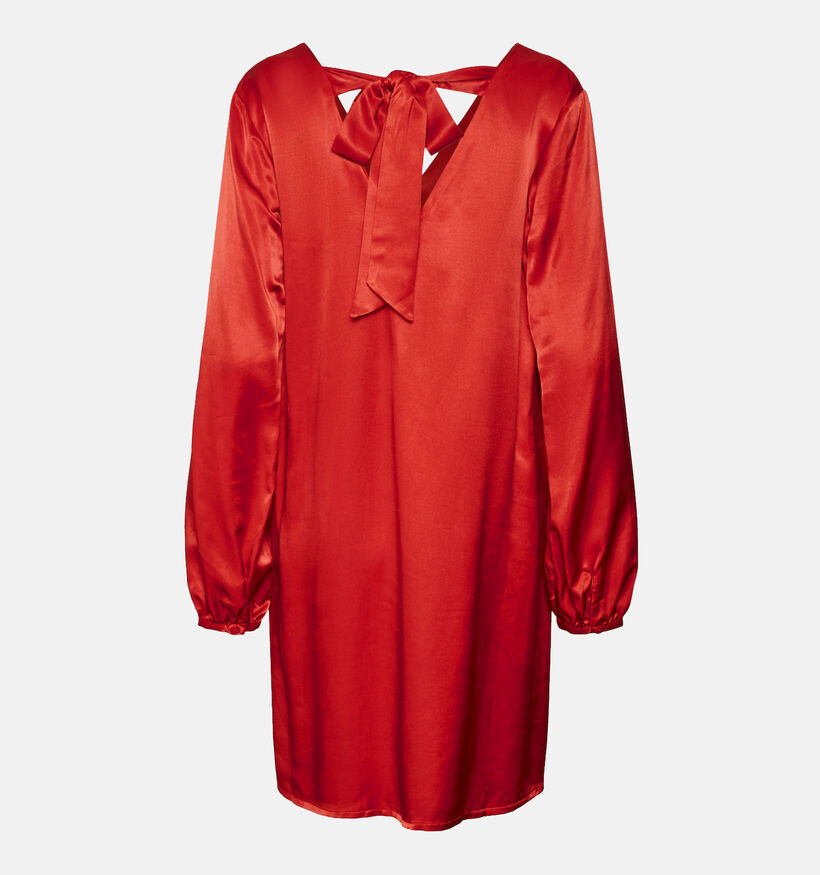 Vero Moda Roselia Robe satinée en Rouge pour femmes (349038)
