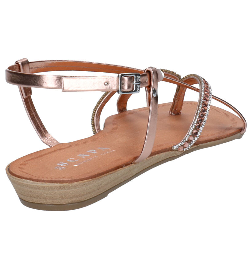 Scapa Sandales plates en Or en simili cuir (270299)