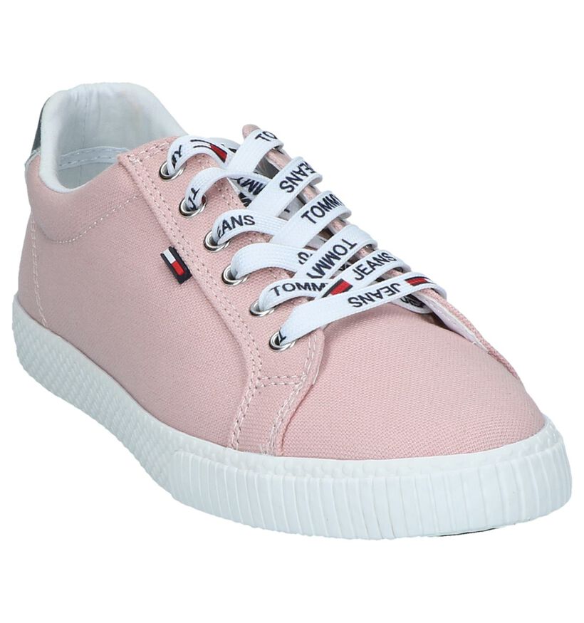 Tommy Hilfiger Jeans Witte Sneakers in stof (285278)