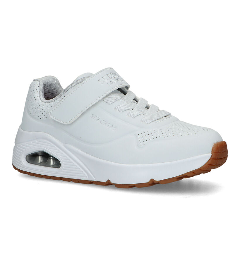 Skechers Uno Air Blitz Witte Sneakers voor meisjes (319547)