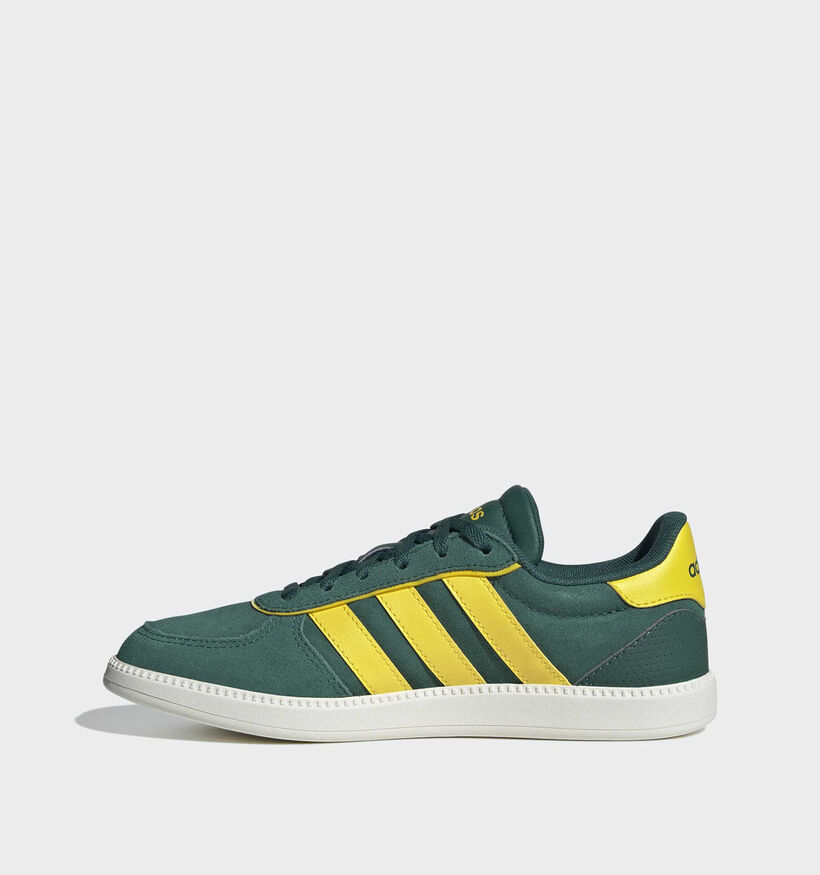 adidas Breaknet Sleek Baskets basses en Vert pour filles (366713) - pour semelles orthop&eacute;diques