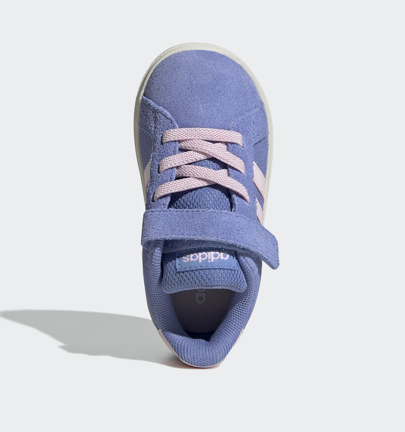 adidas Grand Court 00s Blauwe/Roze Sneakers voor meisjes (365404) - geschikt voor steunzolen