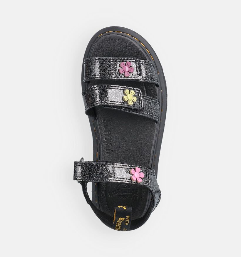 Dr. Martens Klaire Glitter Sandales en Noir pour filles (368641)