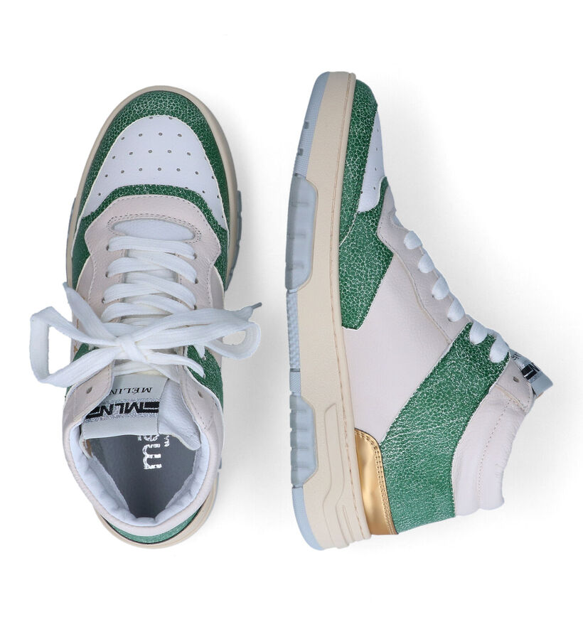 Méliné Ecru Sneakers in leer (316071)