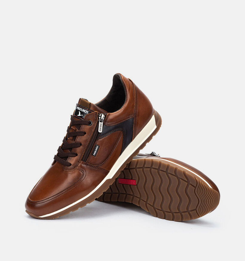 Pikolinos Cambil Chaussures plates en Cognac pour hommes (379270) - pour semelles orthop&eacute;diques