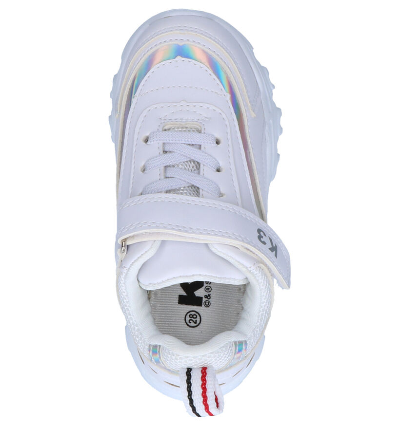 K3 Baskets basses en Blanc en simili cuir (259855)