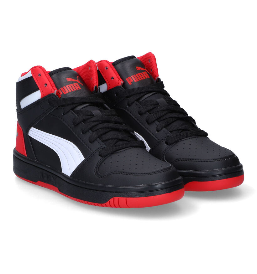 Puma Rebound Layup Baskets en Noir en simili cuir (301345)