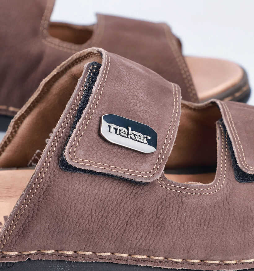 Rieker Nu-pieds casual en Marron pour hommes (354831)