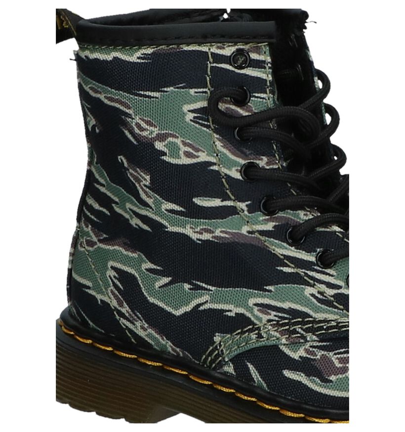 Groene Dr. Martens Camo Boots in stof (226011)