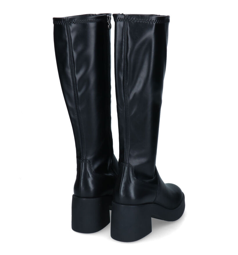 Tamaris Bottes hautes en Noir en cuir (315481)