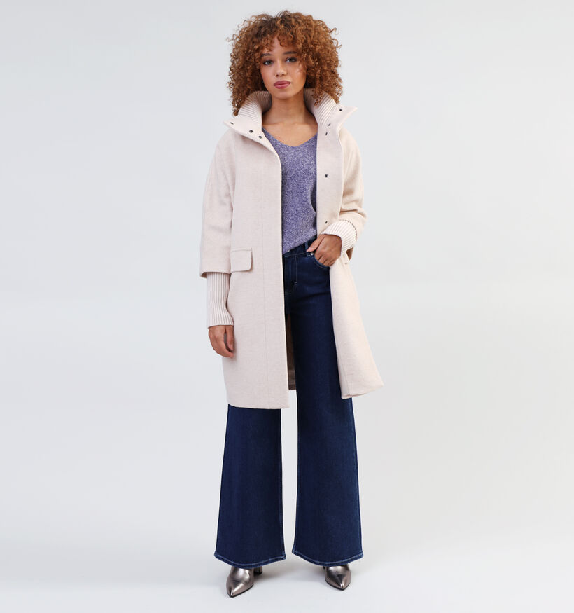 comma Manteau mi-long en Beige pour femmes (332030)