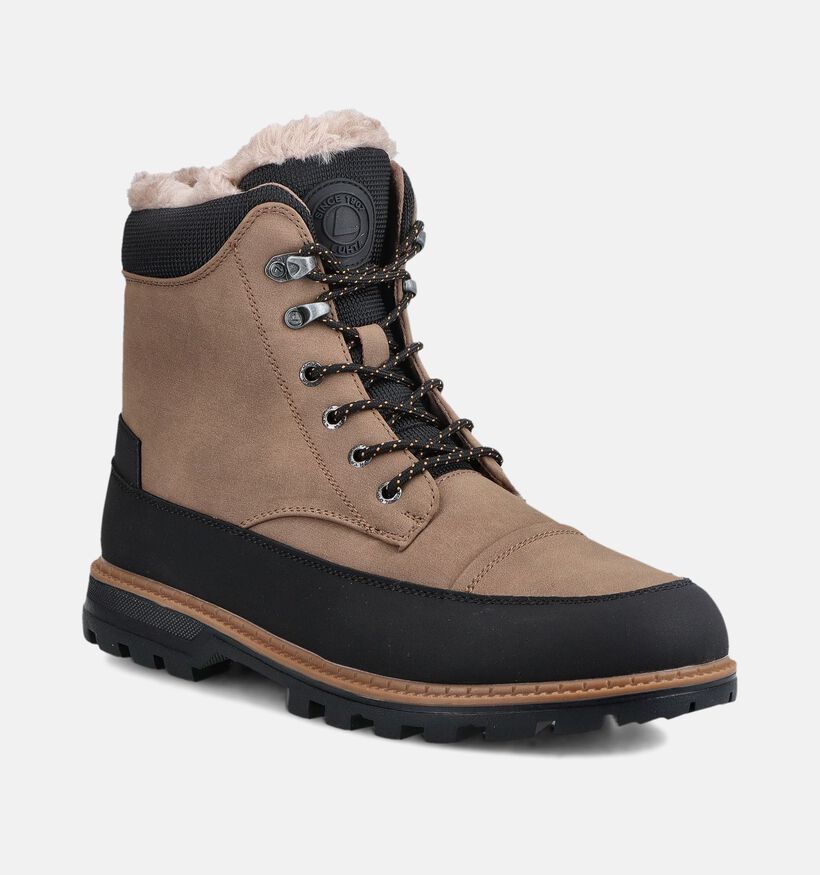 Luhta Reilu MR Bottines Fourr&eacute;es en Marron pour hommes (378597) - pour semelles orthop&eacute;diques