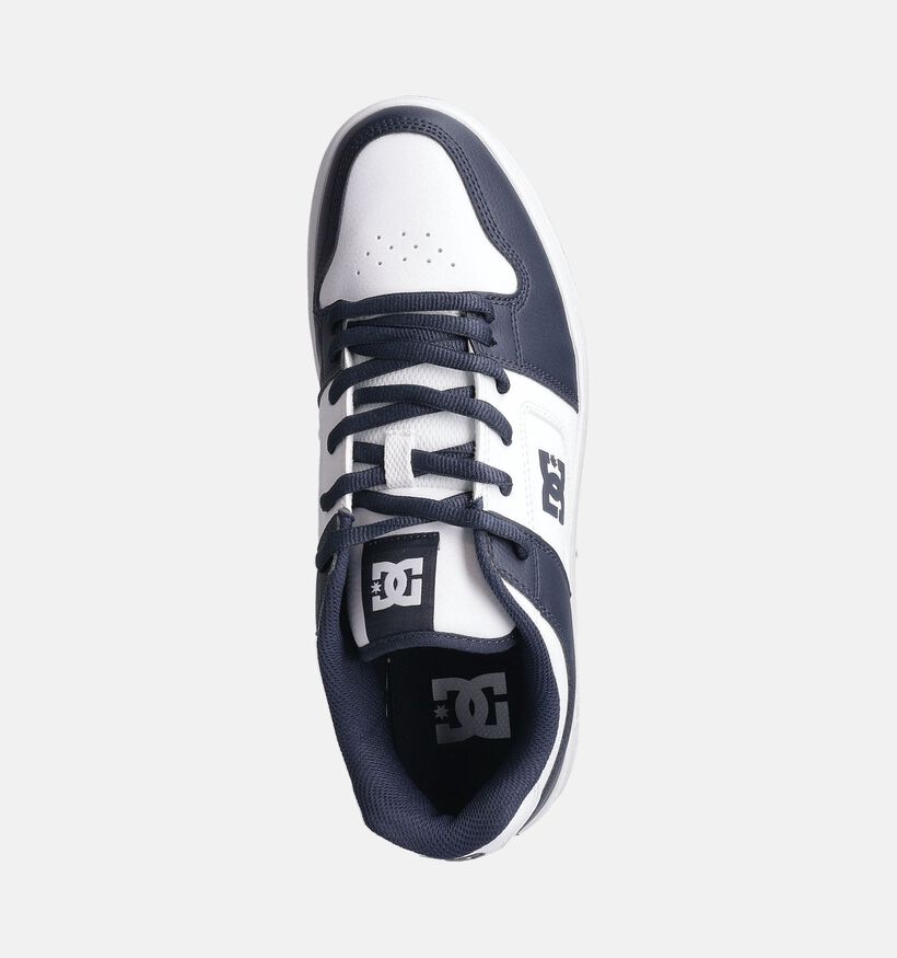 DC Shoes Manteca 4 Baskets en Blanc/Bleu pour hommes (366438) - pour semelles orthopédiques