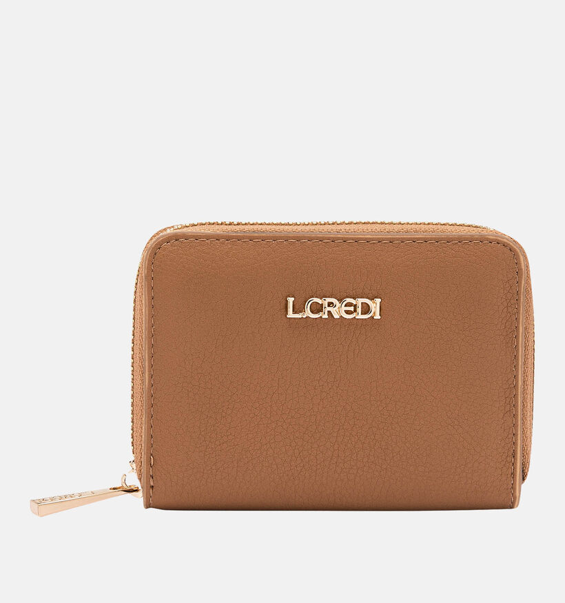 L.Credi Filippa Cognac Ritsportemonnee voor dames (356604)