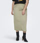 ONLY Carmakoma Nicola Kaki Lange cargo rok voor dames (342923)