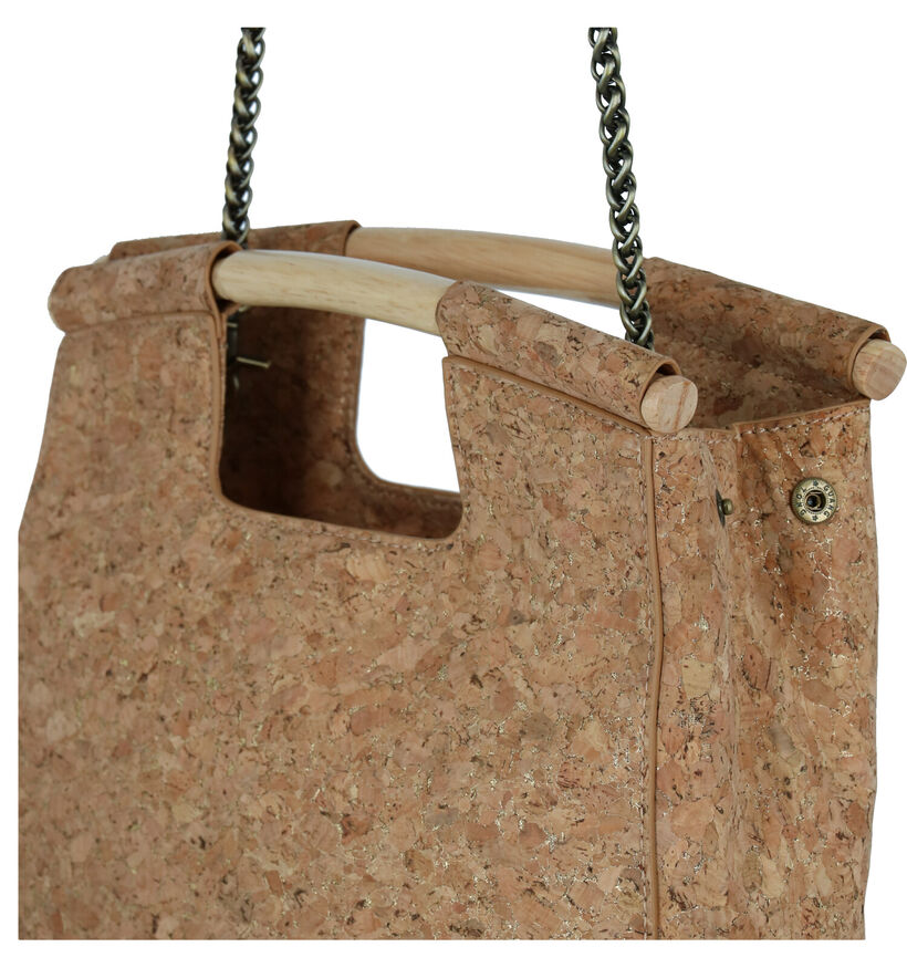 Woomen Coquelicot Vegan Bruine Handtas in kurk (283140)
