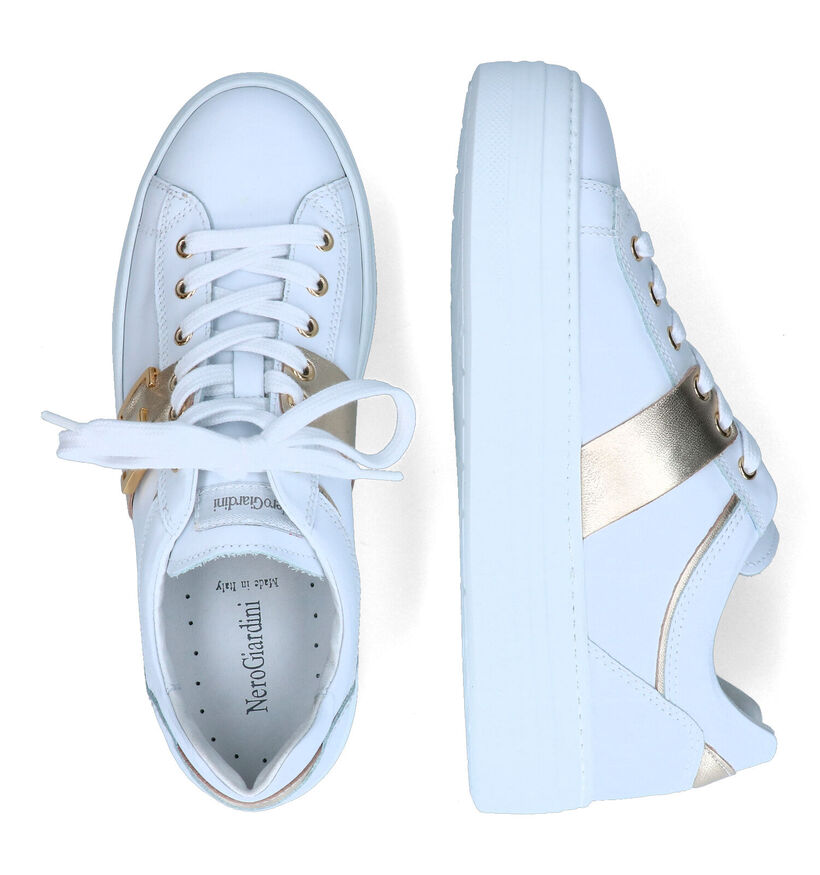 NeroGiardini Witte Platform Sneakers voor dames (323820) - geschikt voor steunzolen