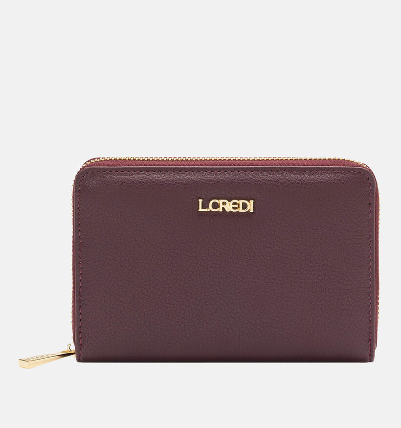 L.Credi Filippa Bordeaux Ritsportemonnee voor dames (347527)