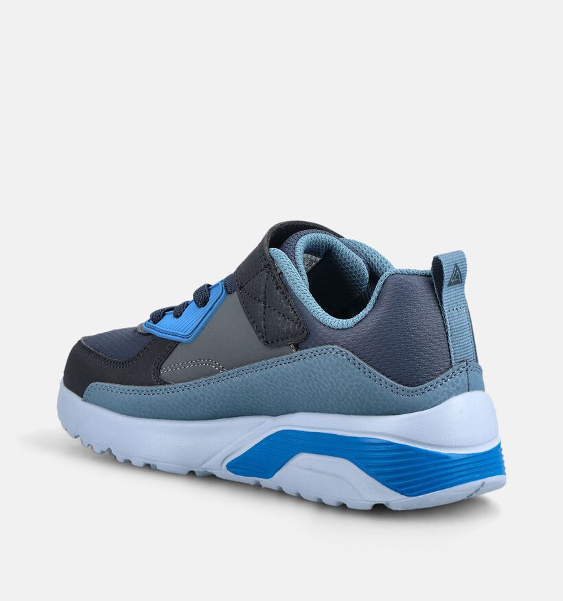 Skechers Uno Lite - Revival Edge Baskets basses en Bleu pour gar&ccedil;ons (376869)
