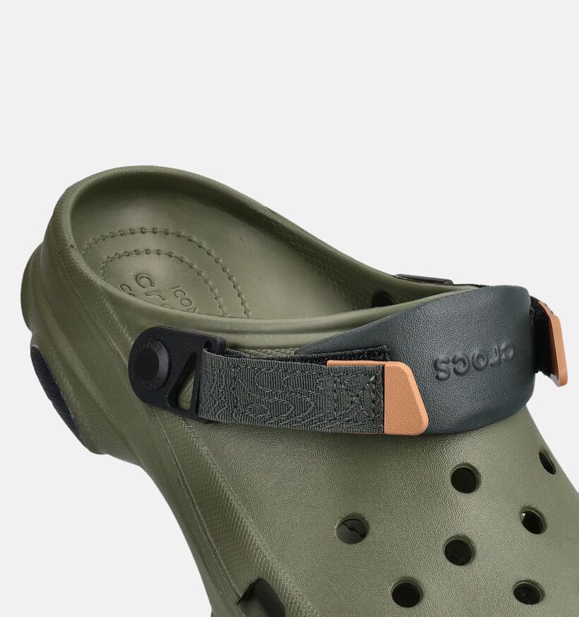Crocs Clog Claquettes en Vert kaki pour hommes (370933)