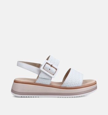 Gabor Comfort Sandalen Wit/Cognac
