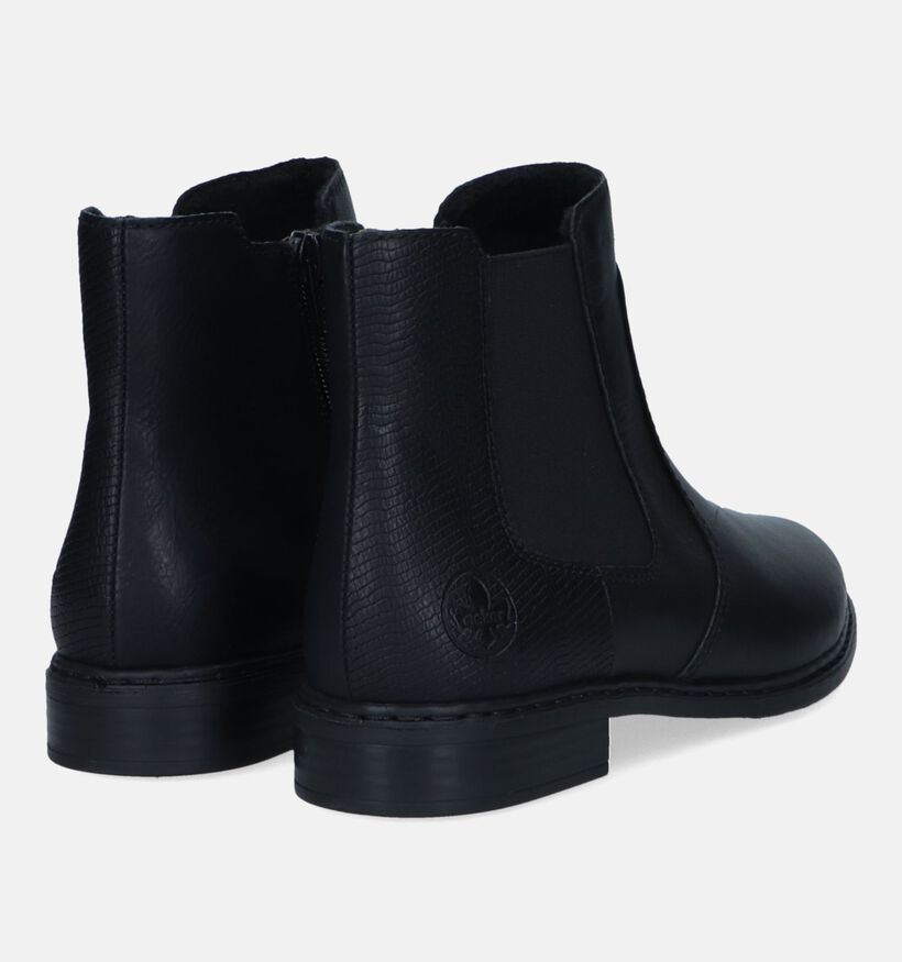 Rieker Bottines plates en Noir pour femmes (331633)