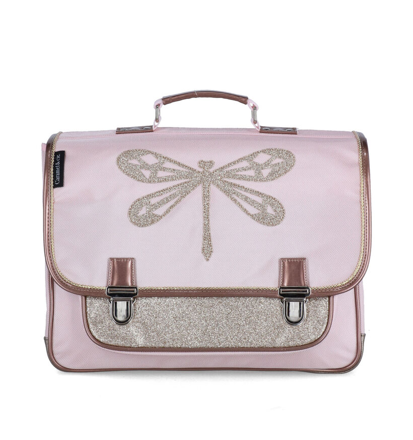 Caramel & cie. Cartable en Rose en simili cuir (310456)