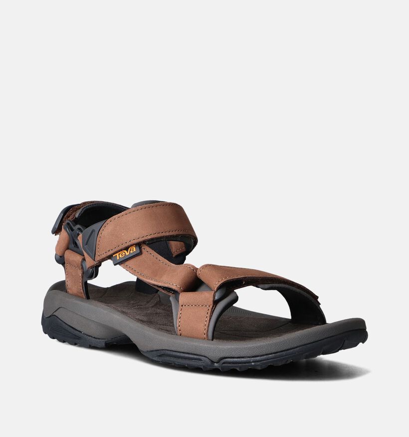 Teva Terra FI Lite Leather Sandales de marche en Cognac pour hommes (354634)
