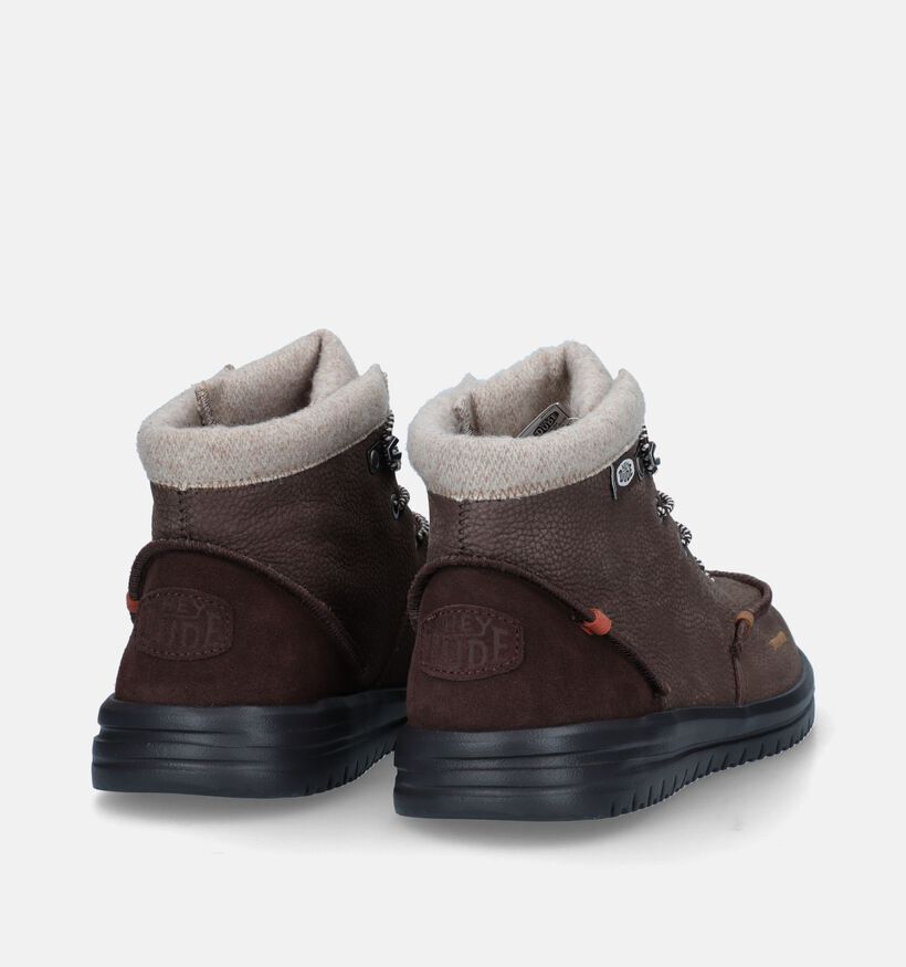 HEYDUDE Bradlet Bruine Boots voor heren (330192) - geschikt voor steunzolen