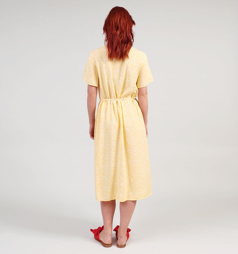 Pieces Nya Gele Midi jurk voor dames (357394)