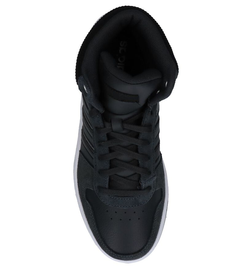 adidas Hoops 2.0 Mid Nude Sneakers in daim (252570)