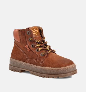 STONES and BONES Hoge schoenen Cognac