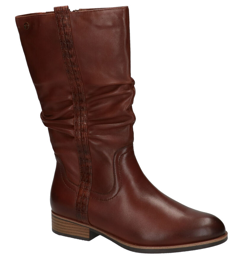 Tamaris Bottes basses en Cognac en cuir (257058)