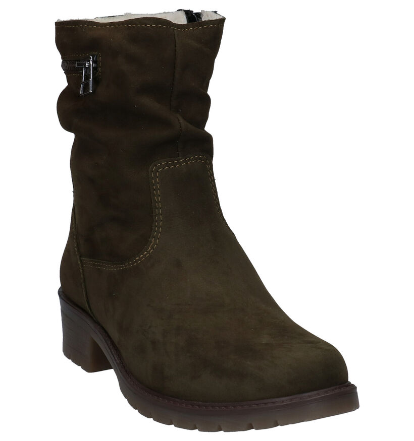 Solemade Josi Groene Bottines in nubuck (297359)