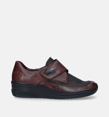 Rieker Chaussures plates Marron/Bleu