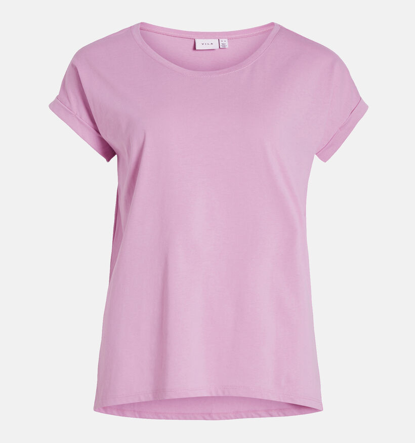 Vila Dreamers T-shirt basic en Rose pour femmes (345358)