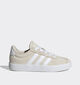 adidas VL Court 3.0 Lichtbeige Sneakers voor jongens (372599) - geschikt voor steunzolen