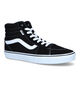 Vans Filmore Hi Zwarte Sneakers in daim (321111)