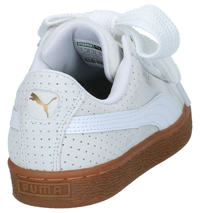 Puma Basket Heart Zwarte Sneakers in nubuck (218492)