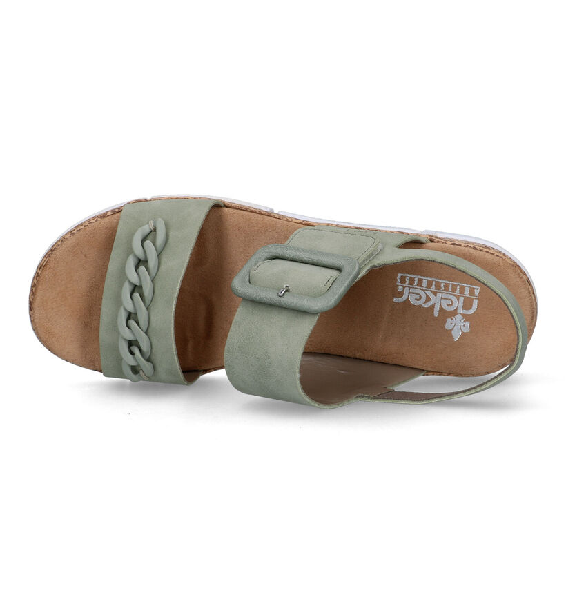 Rieker Groene Sandalen voor dames (323644)