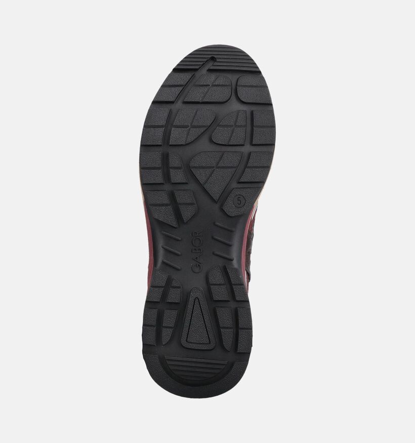 Gabor Comfort Donkergrijze Sneakers voor dames (376975) - geschikt voor steunzolen