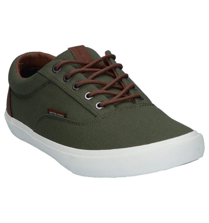 Jack & Jones Vision Mixed Blauwe Veterschoenen in stof (286410)