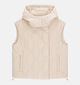 Guess Beige Gewatteerd Bodywarmer met Kap voor dames (375886)
