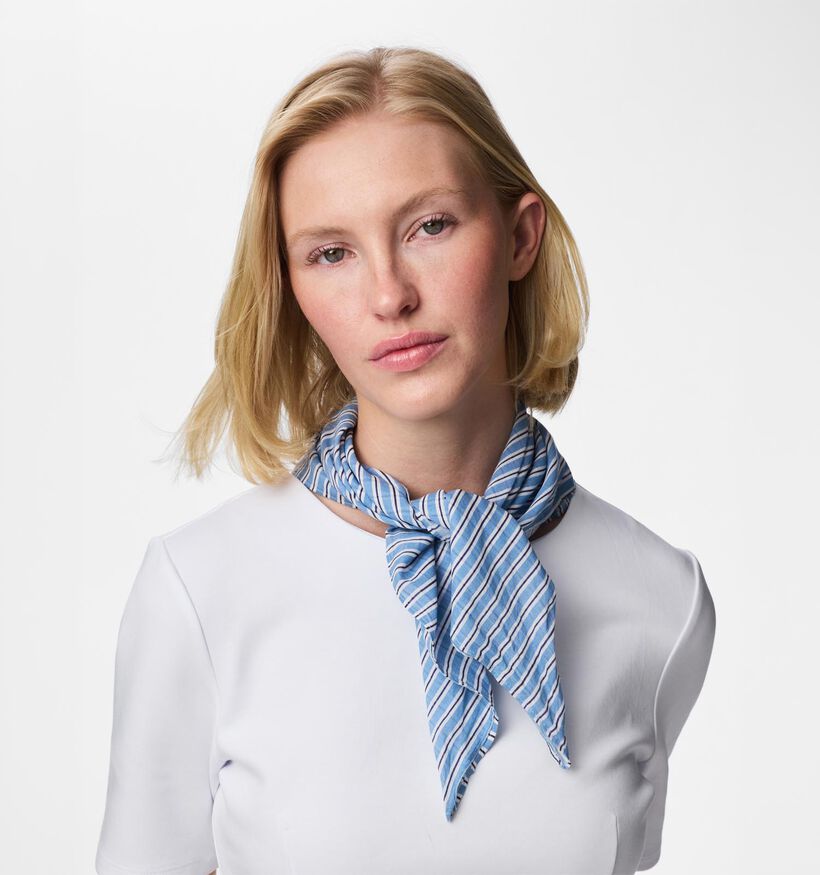 Pieces Jolanda Square Scarf Blauwe Sjaal voor dames (369230)