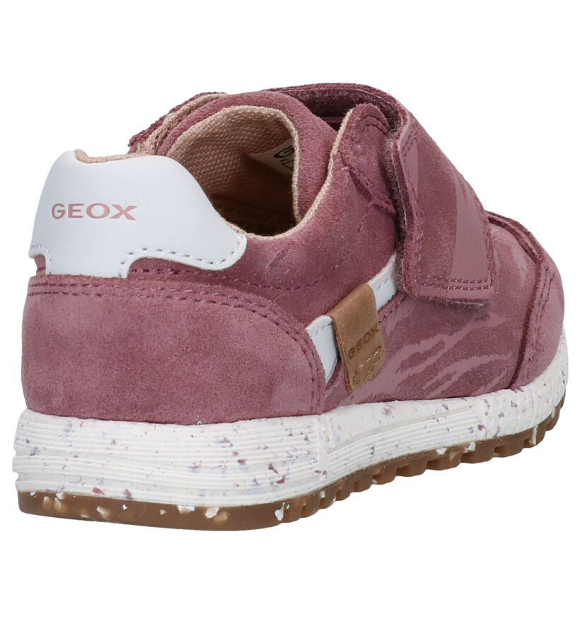 Geox Alben Roze Velcroschoenen in daim (284081)
