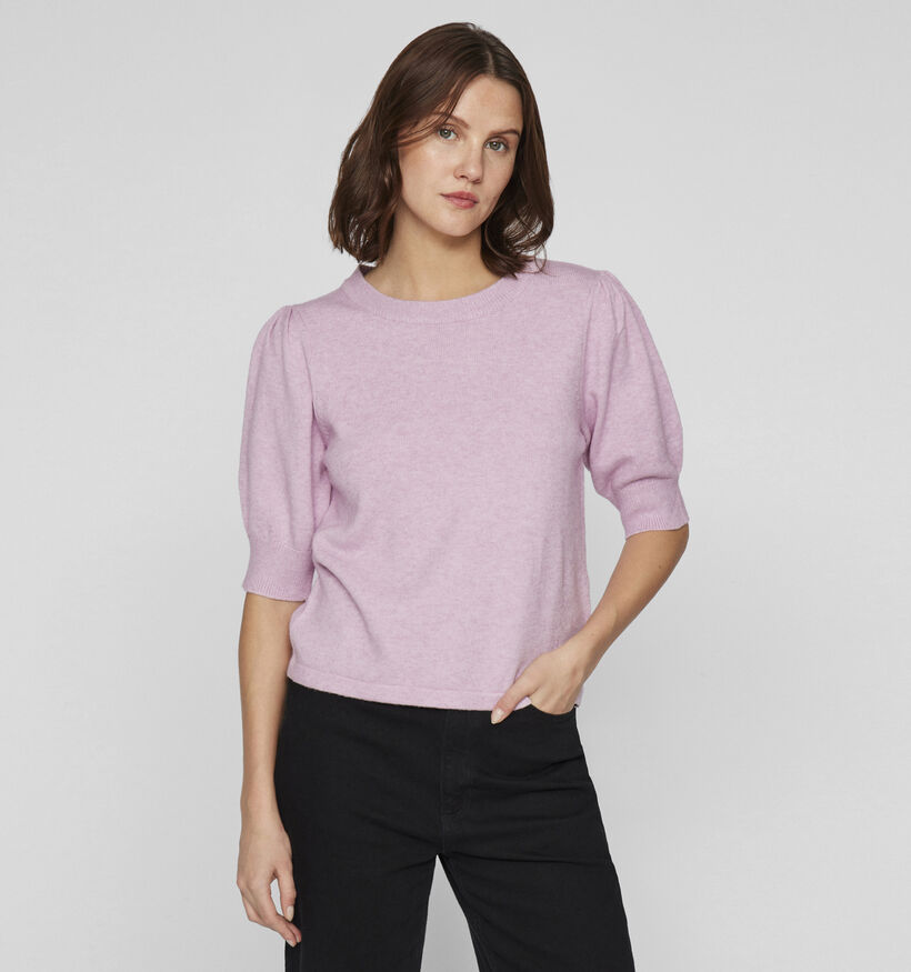 Vila Ril Roze Gebreide trui voor dames (351754)