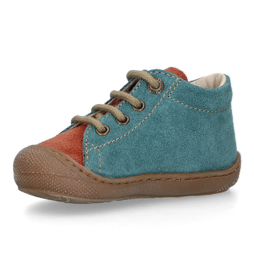 Naturino Cocoon Suede Bruine Babyschoentjes voor meisjes, jongens (355489) - geschikt voor steunzolen