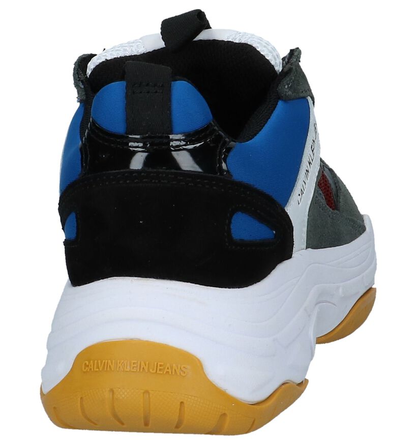 Witte Nineties Sneakers Calvin Klein Maya in daim (250386)
