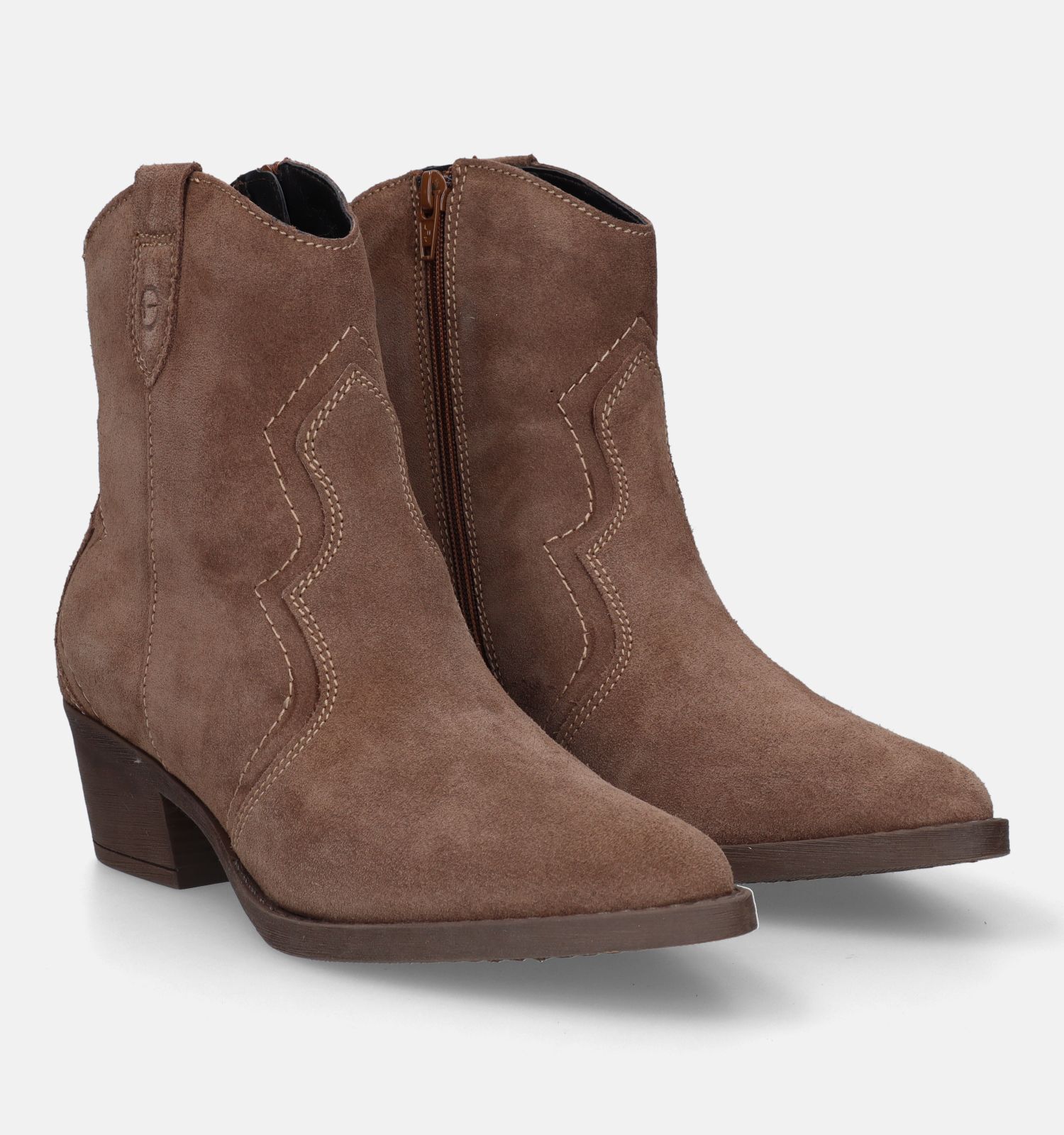 Tamaris Bruine Cowboy boots Dames Boots Online op TORFS.BE