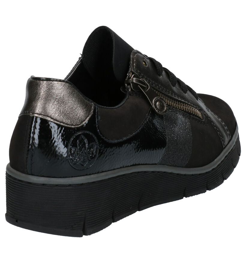Rieker Chaussures à lacets en Noir en daim (262104)